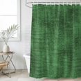 thumbnail image 6 of Dark Green Shower Curtain Set - Long 72" x 84" Washable Bathtub Curtain with 12 Hooks, Farmhouse Linen Texture Waterproof Fabric Stall Shower Curtains for Bathroom/Bathtub Décor, 6 of 8