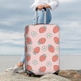 thumbnail image 3 of Lsque Strawberry And Flowers Printed Luggage Cover, Travel Luggage Protector,Scratch and Dirt Resistant, Fits 18-32 Inch Luggage - Small, 3 of 9
