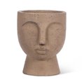 thumbnail image 1 of Jardinière sur Piédestal à Visage Brun, 1 of 4