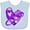 Blue, variant on Inktastic Alzheimers Awareness Purple Ribbon Around Heart Boys or Girls Baby Bib