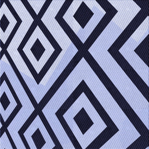 Ahgly Company Machine Washable Indoor Square Transitional Blue Area Rugs, 4' Square