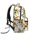 thumbnail image 3 of Pofeuu Sunflowers Leaves And Birds Print Backpack for Men and Women - Basic Bookbag Casual Daypack Backpacks for College Work Travel-One Size, 3 of 5