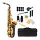 thumbnail image 1 of Saxofón alto en mi , clarinete con estuche de transporte, con almohadillas de saxofón, instrumento musical de latón para reuniones familiares, 1 of 6