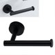 thumbnail image 4 of Matte Black Stainless Steel Cylindrical Paper Towel Holder Hanging Shelf for Home, 4 of 4