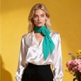 thumbnail image 2 of Unique Bargains 1 Pc Scarf Solid Color Rose Neck Scarf Cyan Green, 2 of 5