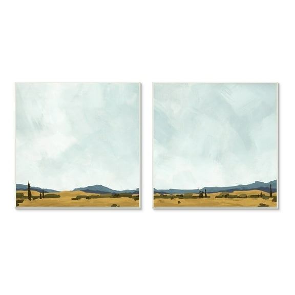 Stupell Industries Mountain Meadow Landscape Countryside Abstraction Wall Plaque by Jacob Green