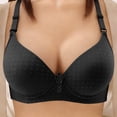 thumbnail image 2 of VONCOS Plus Size Wireless Bra for Women Seamless T-Shirt Bra Full Coverage Comfort Everyday Light Support Adjustable Straps Black,Size XL, 2 of 7