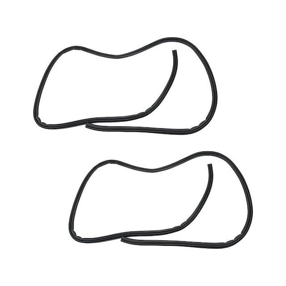 Front Door Seal Set 2 Piece Set - Compatible with 1992 - 1999 GMC K1500 Suburban 1993 1994 1995 1996 1997 1998
