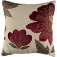 thumbnail image 1 of HomeRoots 403115 Rouge & Beige Floral Duvet Rempli Coussin & 44; Beige, 1 of 1