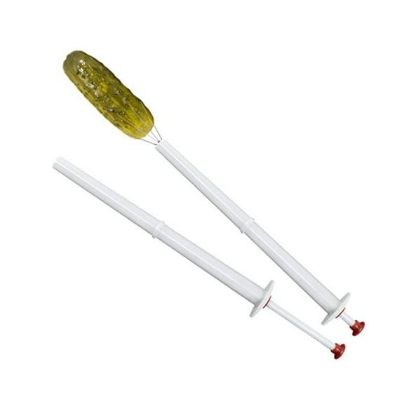 Deluxe Pickle Pincher, Set of 2,Pickle Picker Stainless Steel and Plastic- Olive Pepper Grabber