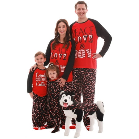 

#followme Matching Christmas Pajamas for Family Couples Dog - Candy Cane (Candy Cane 3X)