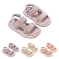 thumbnail image 7 of NOKIO Kids' Summer Shoes Girls' Platform Sandals Girls' Glitter Sandals Summer New Soft Lightweight Breathable Shiny Water Diamond Children's Daily Fashion Versatile Beach Sandals, 7 of 7
