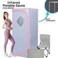 thumbnail image 2 of Portable Full Size Grey Infrared Sauna tent–Personal Home Spa, with Infrared Panels, 2 of 4