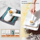 thumbnail image 3 of Trapeador de limpieza con clip de un solo clic con toalla de microfibra para la limpieza de paredes y superficies del baño, trapo doméstico compacto multiusos con mango de plástico para, 3 of 7
