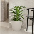 Winnerw Plant Pots 14 Inch Set of 2,White Planters for Indoor Plants