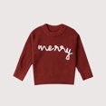 thumbnail image 4 of Gubotare Toddler Christmas Sweater Boys Girls Fall Winter Fashion Sweaters Long Sleeve Crew Neck Casual Loose Lightweight Cozy Tops Size 18 24 Months (Red,18-24 Months), 4 of 9