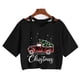 thumbnail image 4 of Ropa de Navidad, camiseta de reno, leopardo, árbol, Tops cortos de Feliz Navidad, camiseta de Harajuku gótico para mujer, camiseta de Año Nuevo, 4 of 4