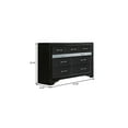 thumbnail image 5 of Benzara Two Tone Wooden Dresser With Nine Drawers, Black And Silver, 5 of 6