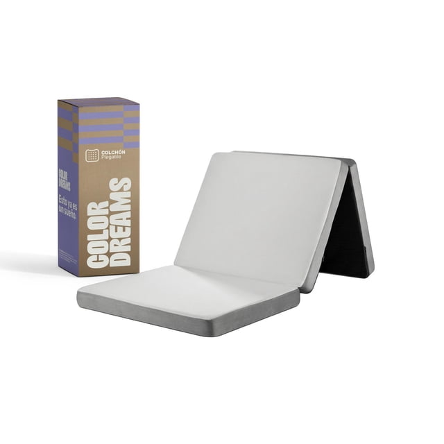 Colchón Individual ColorDreams Colchoneta Plegable Con Maleta 80 cm Blanco Individual