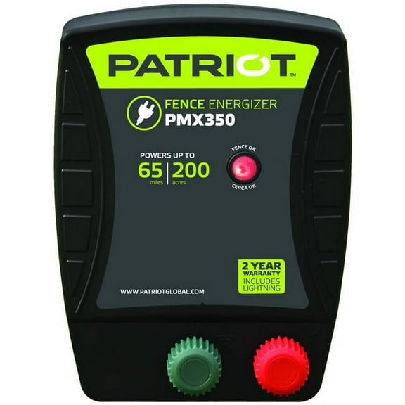 Patriot 816867 3.5 Joule PMX350 Fence Energizer - Black