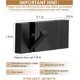 thumbnail image 4 of Juego de 2 ganchos para baño, ganchos para toallas impermeables negros, ganchos para toallas plegables para baños, ganchos para abrigos modernos, ganchos para batas negros, baño moderno, 4 of 5