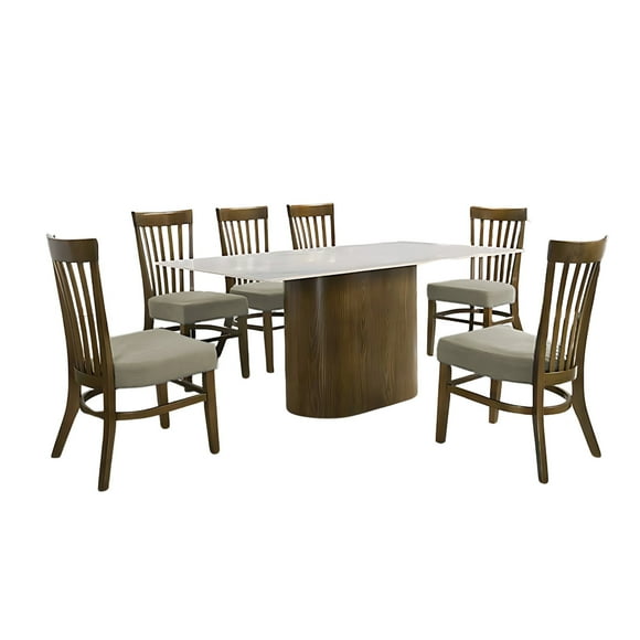 Comedor de Madera de 6 Sillas Elegante Bossa Maia