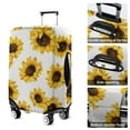 thumbnail image 5 of White Big Sunflower Pattern Luggage Cover Fashion Suitcase Cover Baggage Covers Fit 25-28 Inch Luggage (Go Travel), 5 of 5