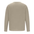 thumbnail image 4 of Blusas y camisas de manga larga con cuello en V para hombre, jersey de color liso con cuello en V, blusa holgada de manga larga para hombre, 4 of 6