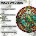 thumbnail image 4 of Sea Turtle Ornaments Ceramic For Christmas, Stained Glass Ornaments Ceramic Christmas 2025, 4 of 7