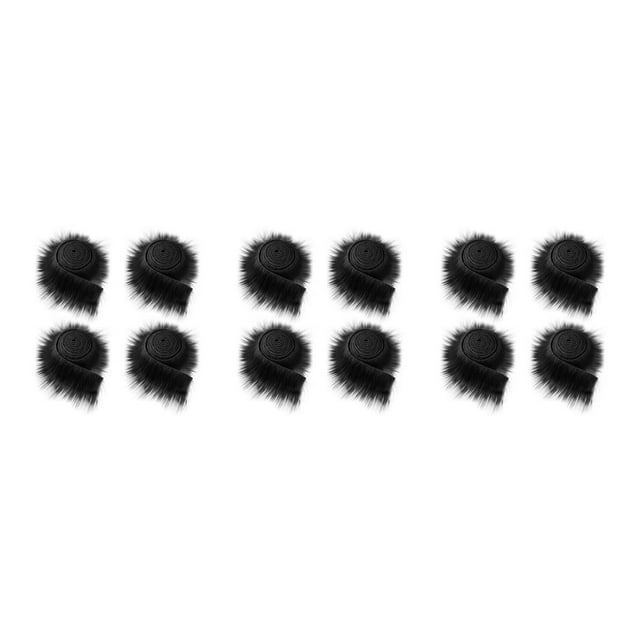 Bearachild 4 Roll Soft Faux Fabric Fuzzy Furry Wide Costume Decor 9cmx6m Christmas Type1