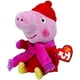 thumbnail image 1 of Peluche Peppa Pig Ty 6 "- Peppa Pig Invierno Ty Beanie 46206, 1 of 1