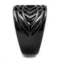 thumbnail image 4 of IP Black(Ion Plating) Stainless Steel Ring with No Stone for Women No Stone Stone Color Style TK3060 Size 6, 4 of 4
