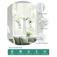 thumbnail image 2 of Eucalyptus Leaves Tie Up Curtains for Windows 45 Inch Length Balloon Curtains Kitchen Adjustable Balloon Window Shade Watercolor Green Botanical Plants Floral Tie Up Bathroom Curtain Window 34"x45", 2 of 6