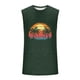 thumbnail image 4 of Camiseta sin mangas de cuello redondo para hombre, informal, a la moda, con estampado, deportiva, de poliéster, 4 of 5