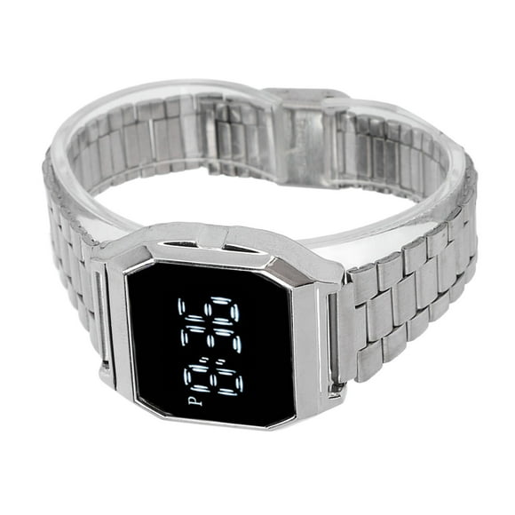 ROLOJ LED, RELOJ Deportivo Digital Con Pantalla Tactil Conarma Aarma, Cronógrafo, Función de Luz Nocturna, Correa de Acero inoxidable, Para Uso Diario, Reloj, LED, Roloj