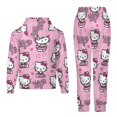 thumbnail image 6 of Hello Kitty Boys 2 Piece Tracksuit Athletic Sweatsuits Sets Hooded Sweatshirt And Jogger Sweatpants Clothing Sets for Kids, 6 of 8