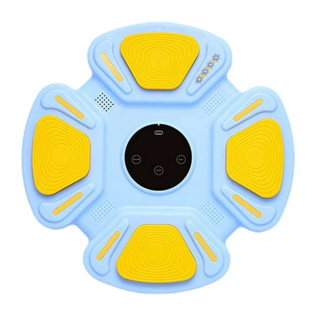 Máquina de boxeo electrónica, suministros de ejercicio ajustable, equipo de entrenamiento de reacción USB, almohadilla de entrenamiento para deportes Azul
