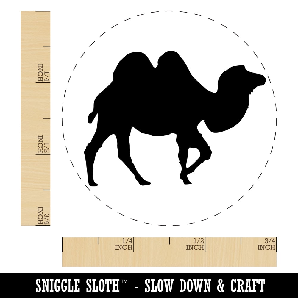 Camel Solid Self-Inking Rubber Stamp Ink Stamper - Brown Ink - Small 3/4 Inch