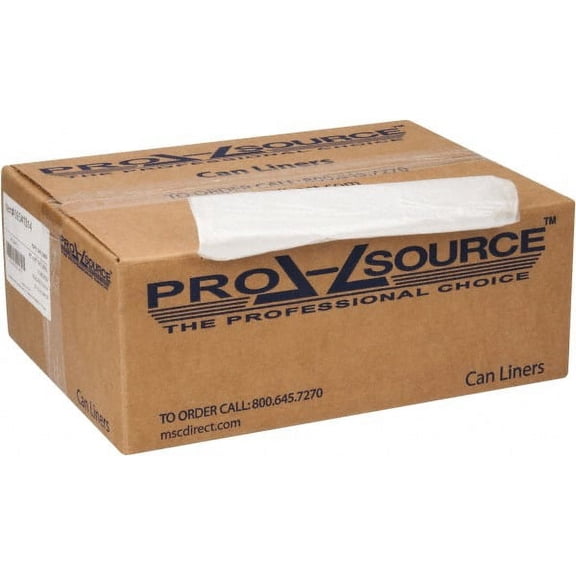 PRO-SOURCE 45 Gal 0.63 mil Household/Office Trash Bag 40" Wide x 48" High, Clear