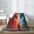 thumbnail image 2 of Sikiie Red And Blue Sky Dragon Cozy Flannel Fleece Throw Blanket: Lightweight & Thick for All Seasons - Perfect for Women, Men, & Kids"80"x60", 2 of 6