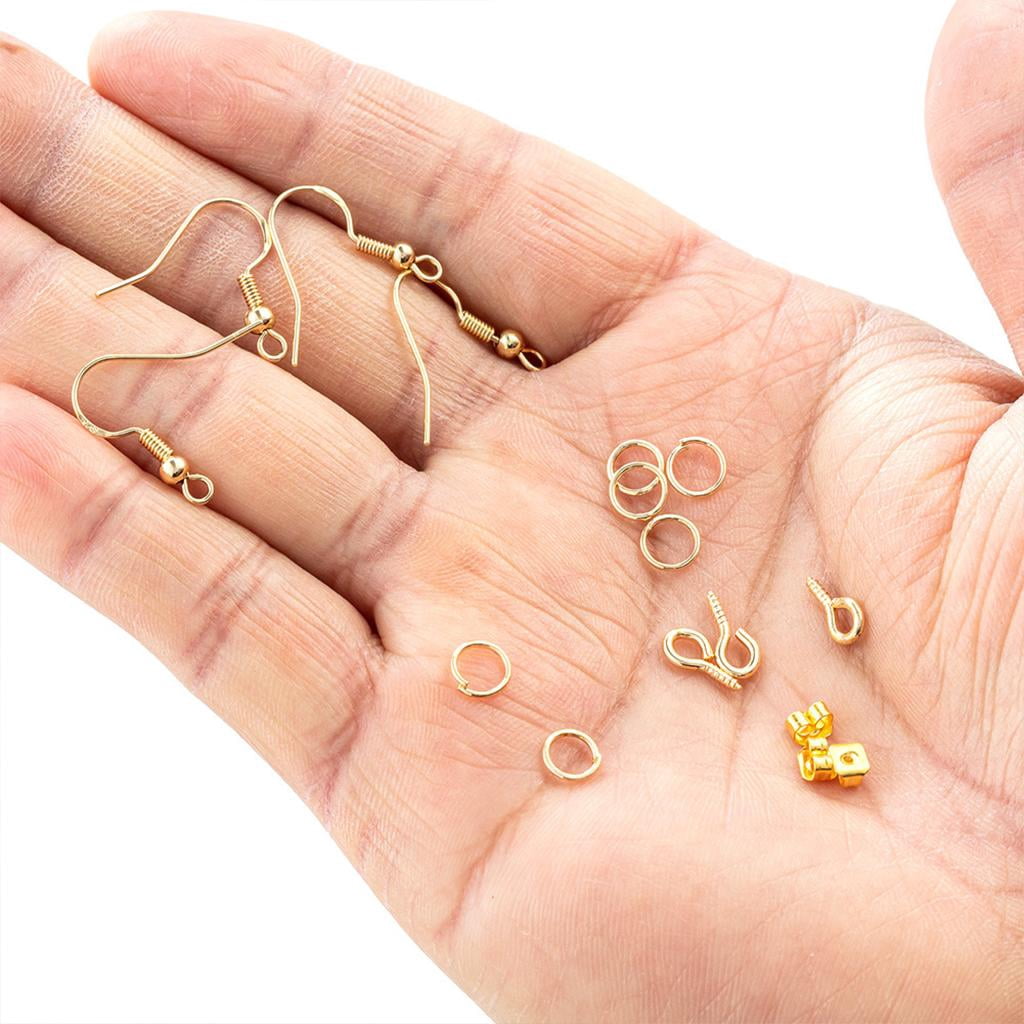 HOMYL Earring Making Making Kit Charms Pliers Opount Opener Jewelry Earring Making Kit Silver Gold