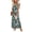 Blue-green-black palm leaves, variant on Wiholl Maxi Dress Summer Dresses 2026 Beach Vacation Clothes Sleeveless Sundresses with Pockets