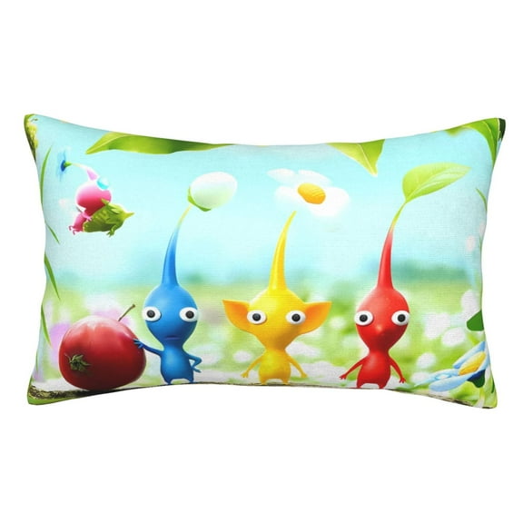 Saiise Pikmin Printed Pillowcases with Envelope Closure, Gift for Women Men-14"x20" (Pillow not included)