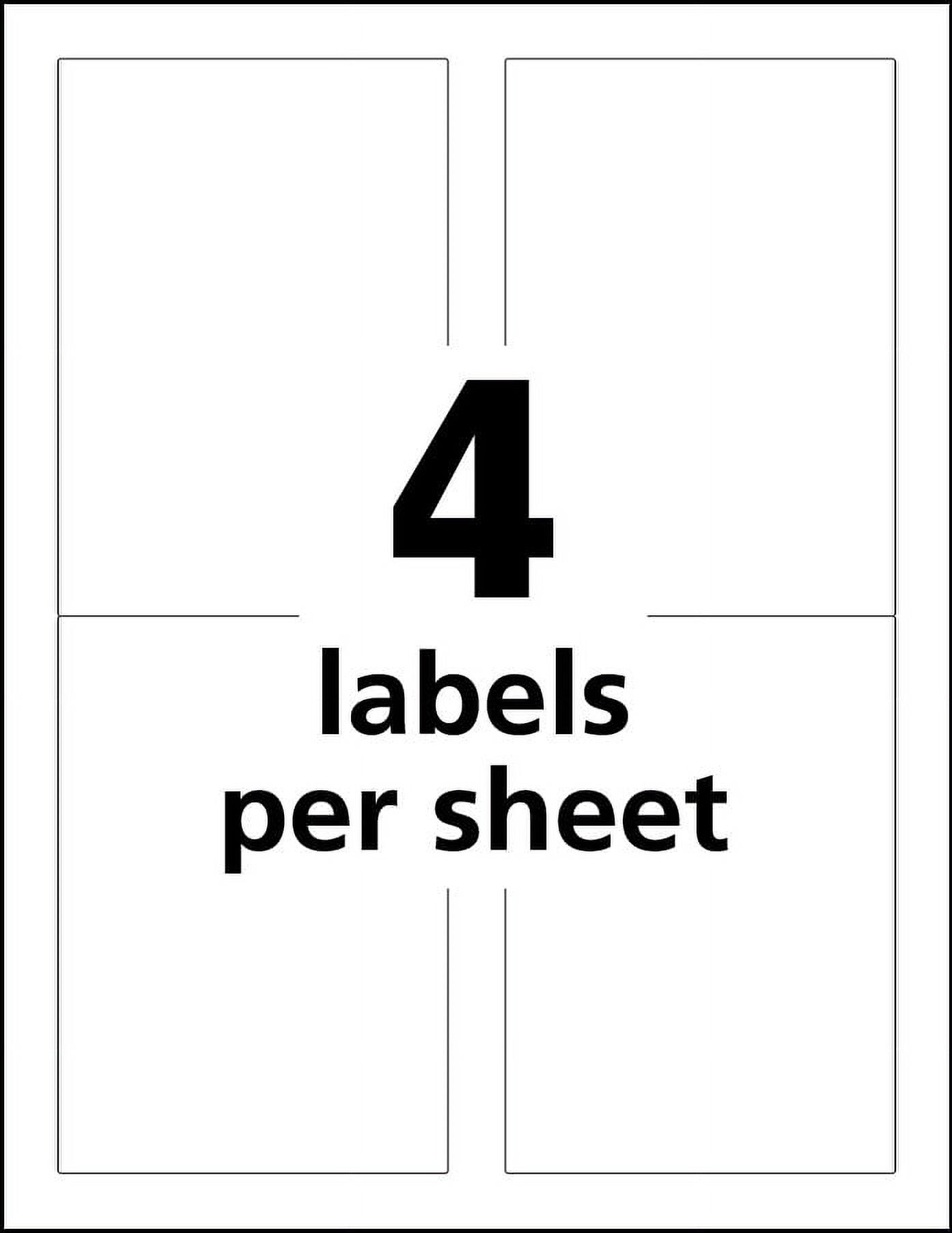 Avery Ultra Duty GHS Chemical Labels for Pigment Inkjet Printers, Waterproof, UV Resistant, 3.5 x 5 (60523)