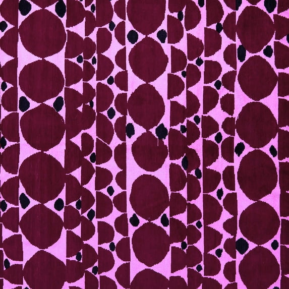 Ahgly Company Indoor Square Abstract Purple Modern Area Rugs, 8' Square