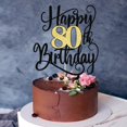 thumbnail image 4 of Decoración para pastel Ruscalin Happy 80th Birthday, 4 of 7