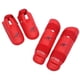 thumbnail image 4 of Protectores de piernas y espinillas, almohadillas elásticas para patadas de pie y sparring, karate y boxeo rojo, 4 of 7