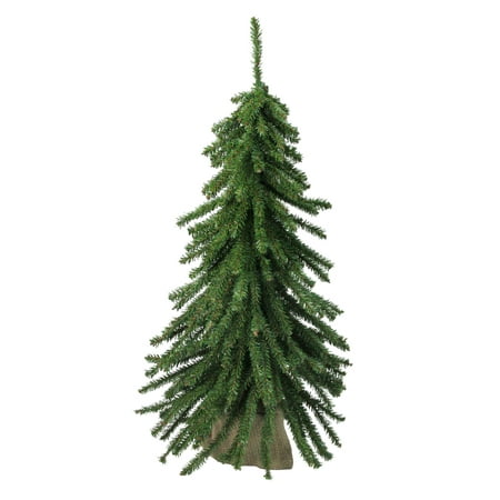 2' Potted Downswept Mini Village Pine Medium Artificial Christmas Tree -