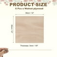 thumbnail image 2 of Uxcell 6PCS Mahogany Plywood Sheets,12 x 12 x 1/8 Inch Unfinished Wood Board for Laser Cutting & Engraving,Crafts,Painting, Aircraft Model, 2 of 6