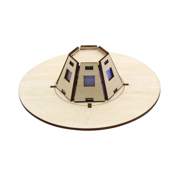 Madera DIY Modelo Aeroespacial Juguetes de Aprendizaje Temprano Tecnología Pequeña Producción Proyecto de Construcción para Adolescentes Niños Regalos Hugo Aeroespacial de bricolaje